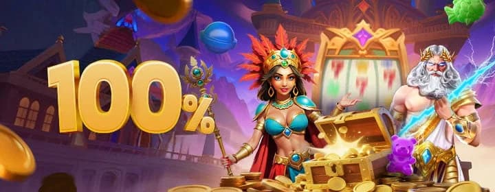 100% โบนัสต้อนรับสล็อต